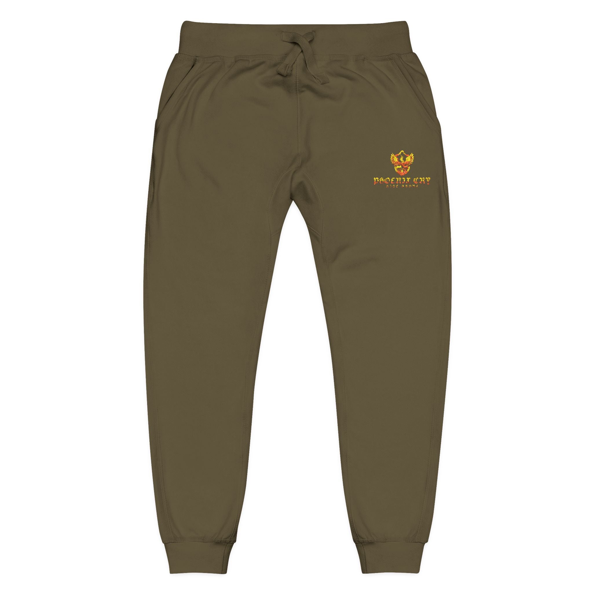 Phoenix Cry Embroidered Fox Pocket Sweatpants